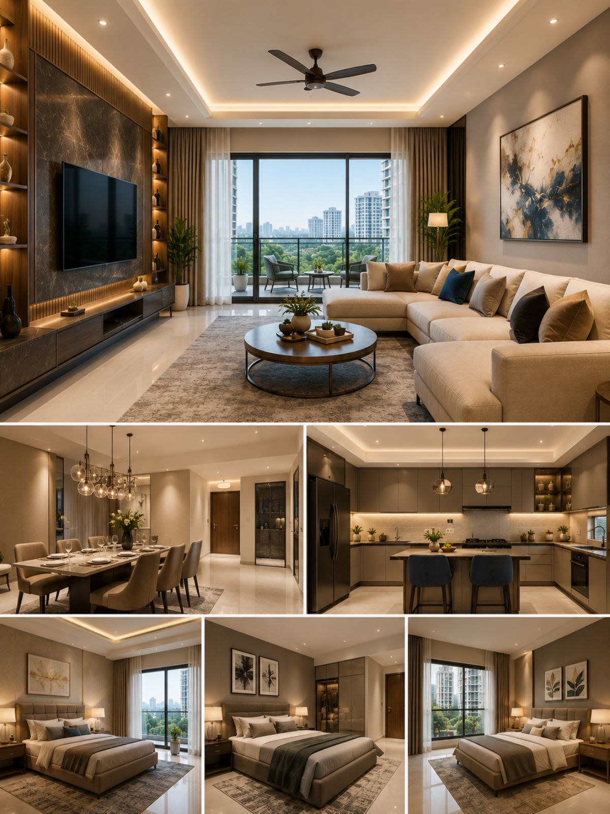 Luxury 3BHK Living Room